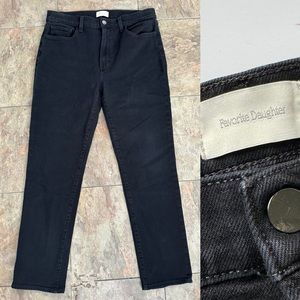 Like New Favorite Daughter Black Cigarette Ankle Jeans